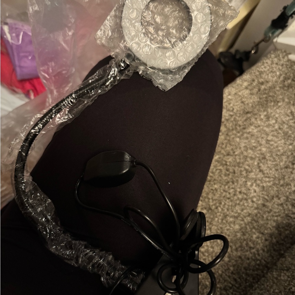 Black LED Ring Light with Clip